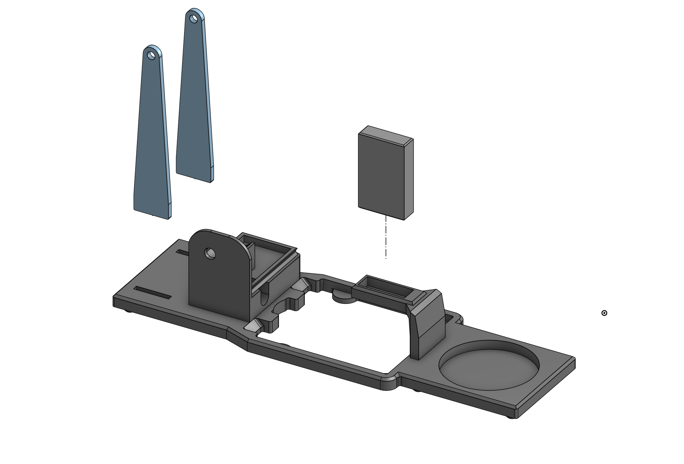 Attach the legs and support structures to the base